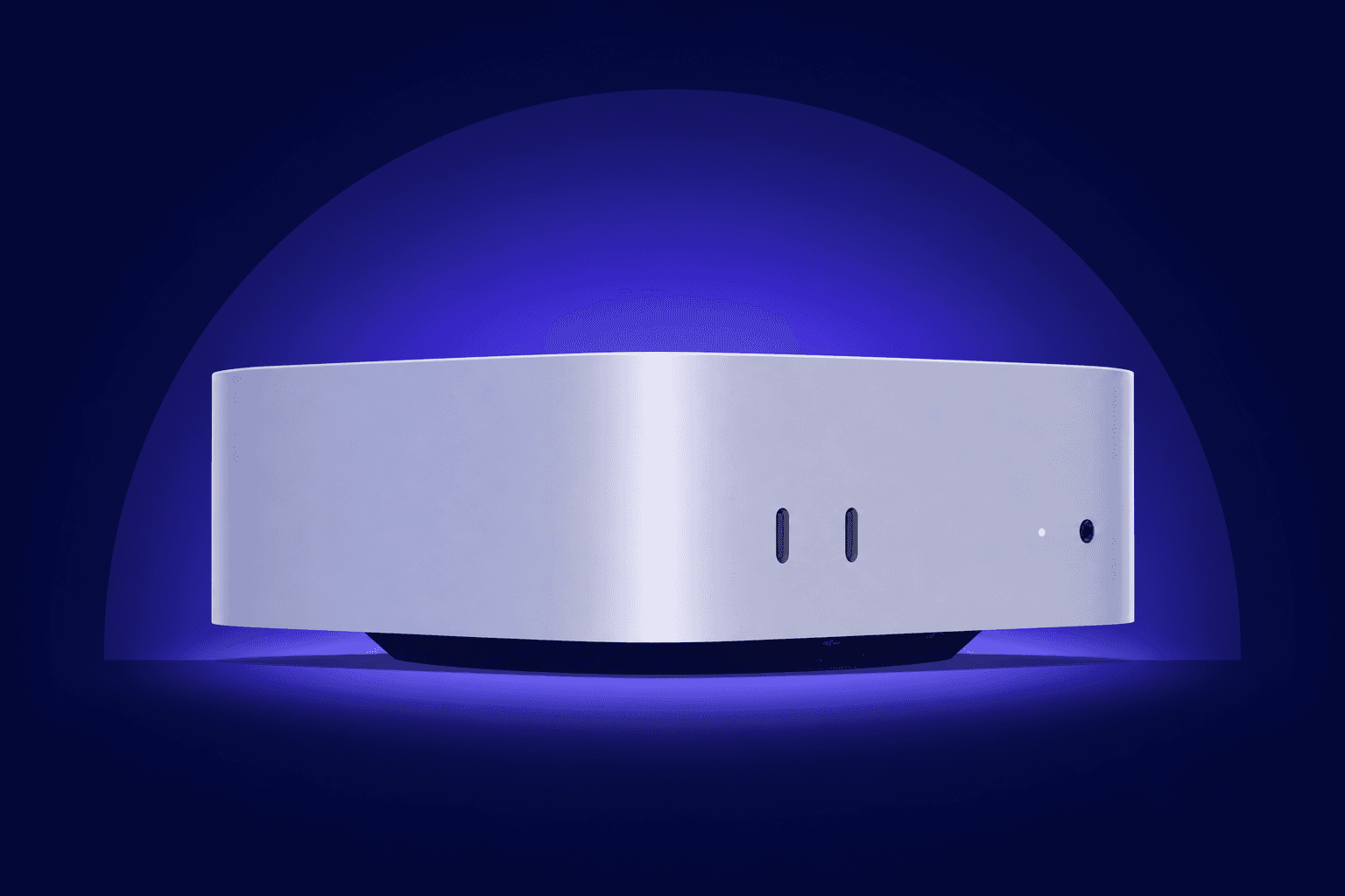 Illustration of a mini desktop computer